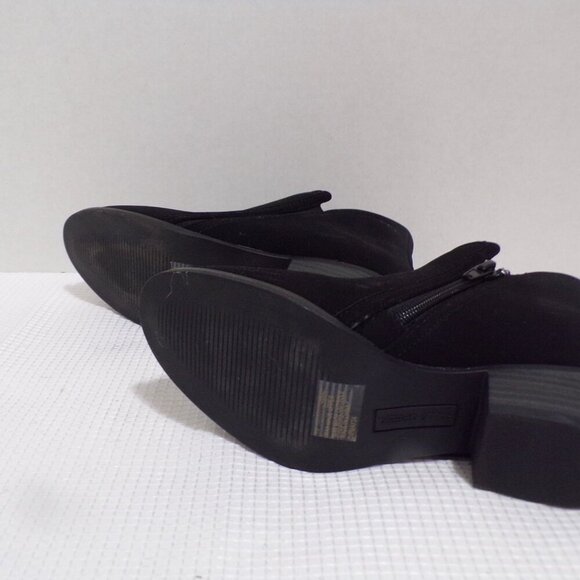Falls Creek Angle Boot's w/Zipper Black Suede Uppers Size 6.5 Medium NEW - Picture 4 of 7